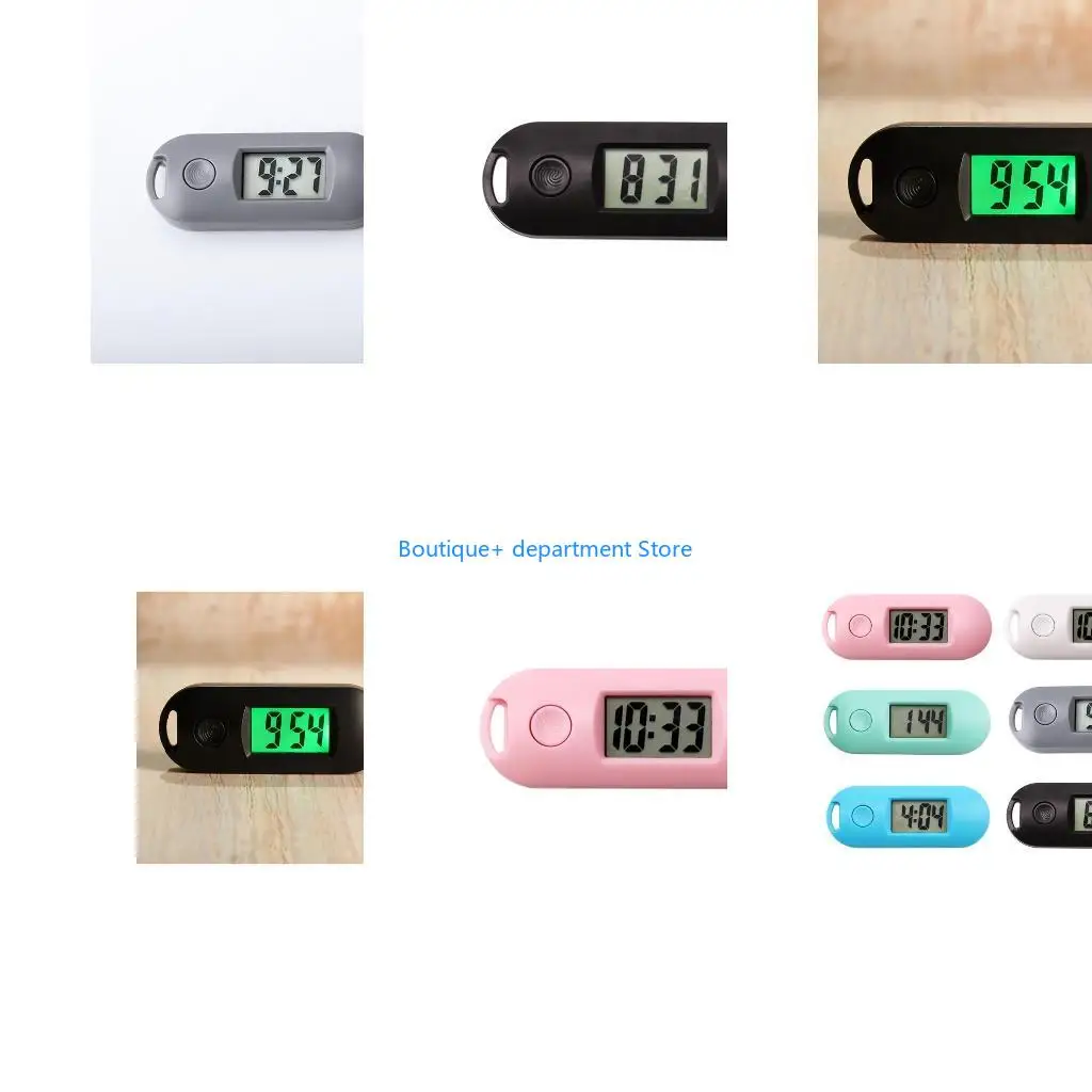 E1PD Fashion Electronic Alarm Clock Silent Luminous Mini Portable Clock