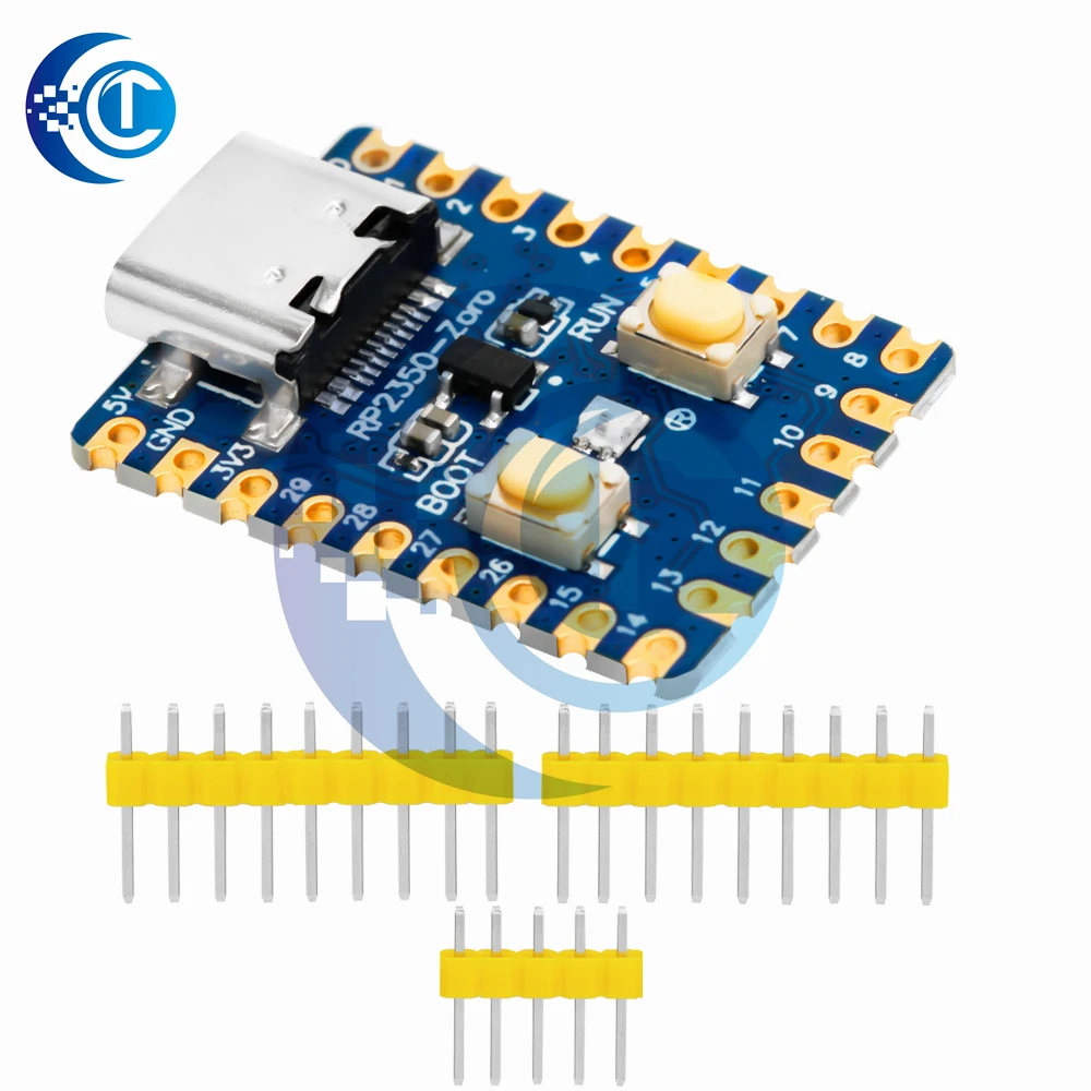1/2PCS RP2350-Zero Mini Development Board RP2350 Based on Raspberry Pi RP2350A Dual-Core Built-in 520KB 4MB Flash Type-c USB