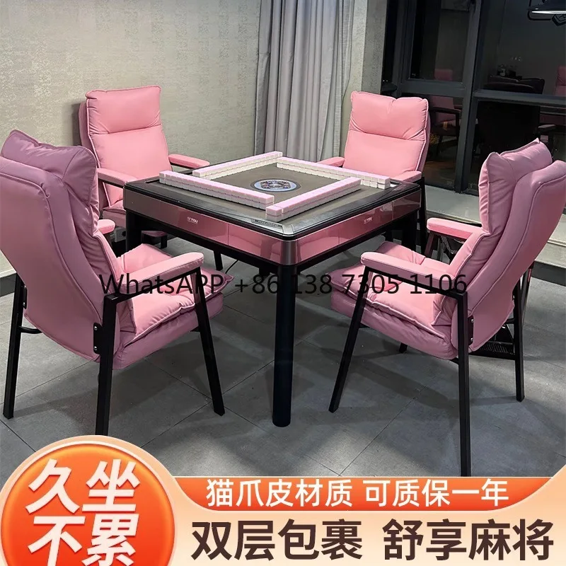 

Mahjong chair chess and card room office sedentary and not tired multi-functional chess and card chair home thickened seat
