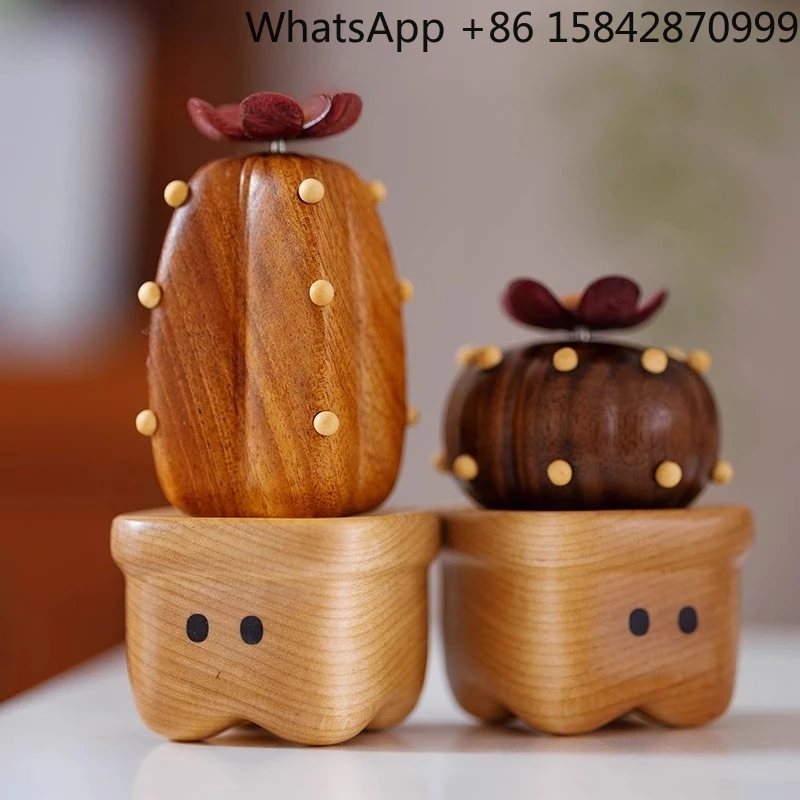 

Solid wood living room entrance desktop ornament