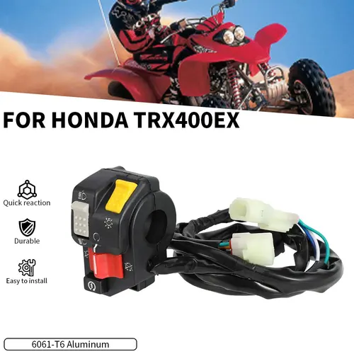Imagen 1 del producto Accesorios para motocicletas ATV, interruptor de arranque eléctrico, interruptor indicador de señales de giro para Honda TRX400EX TRX 400 EX, piezas de motocicleta JFG