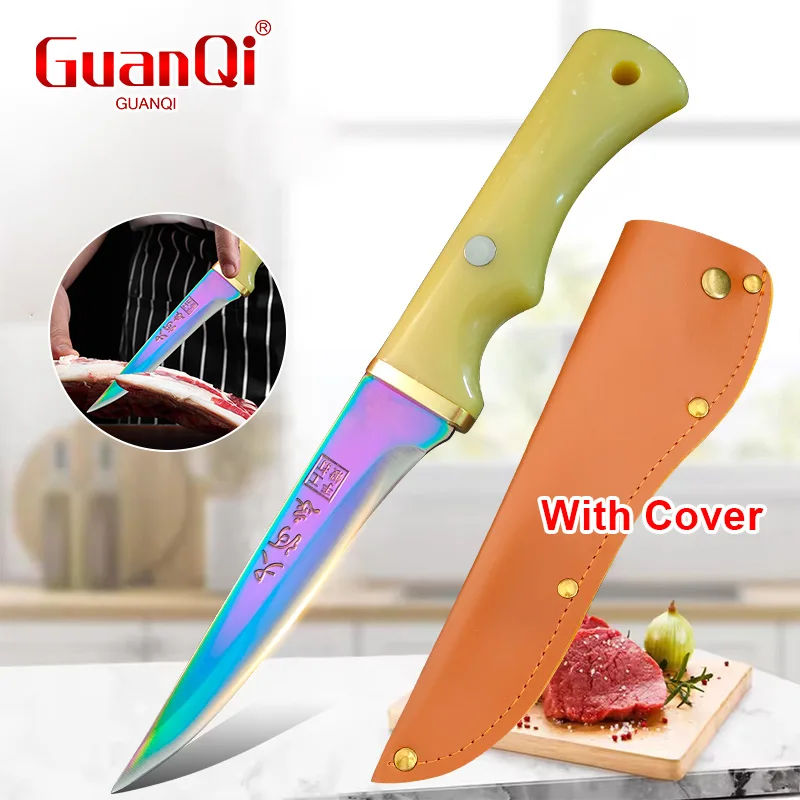 

High Carbon Steel Butcher Knives Multifucntional BBQ Meat Cutting Kitchen Knife Plastic Handle Cooking Chef Boning Knife