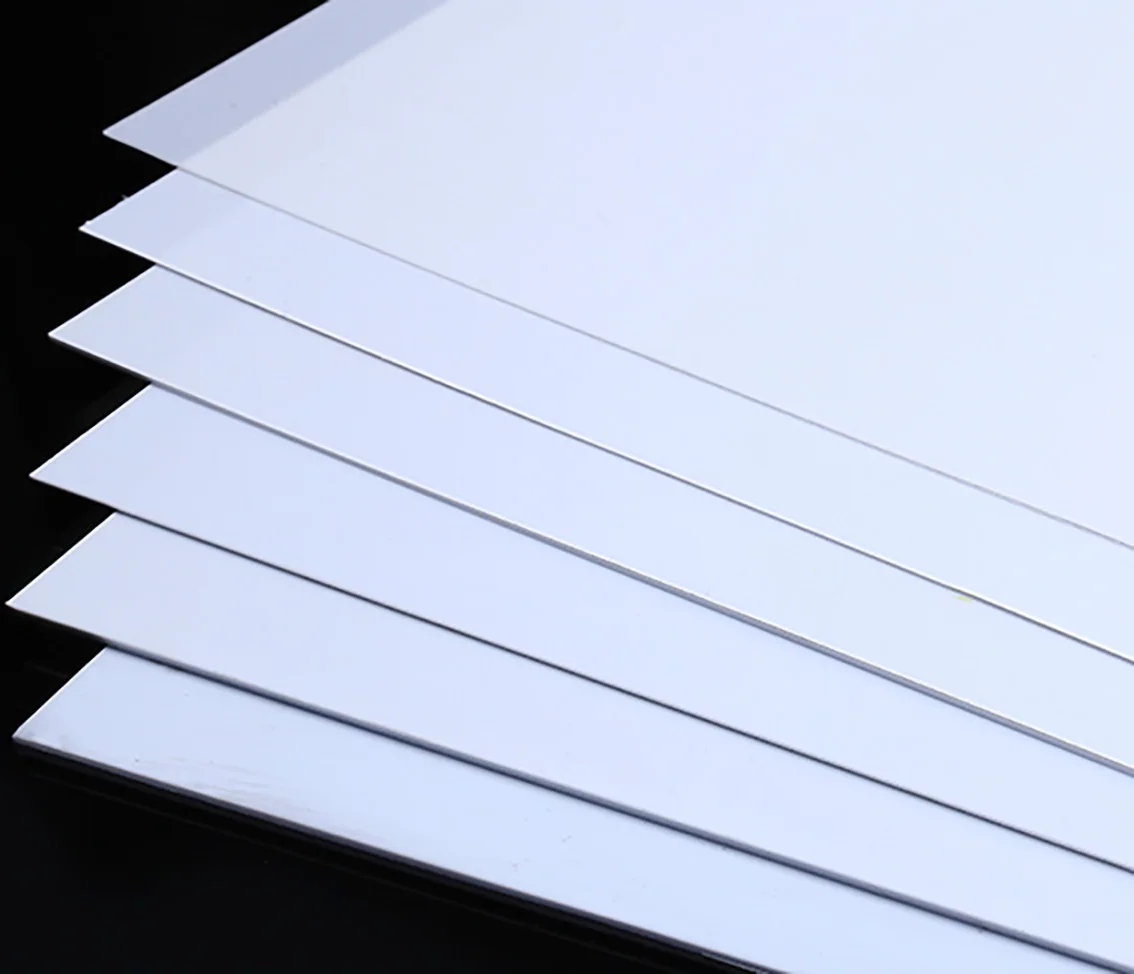 White ABS Plastic Board Thickness 1mm/2mm/3mm/4mm Model Sheet Material for DIY Model Part Accessories