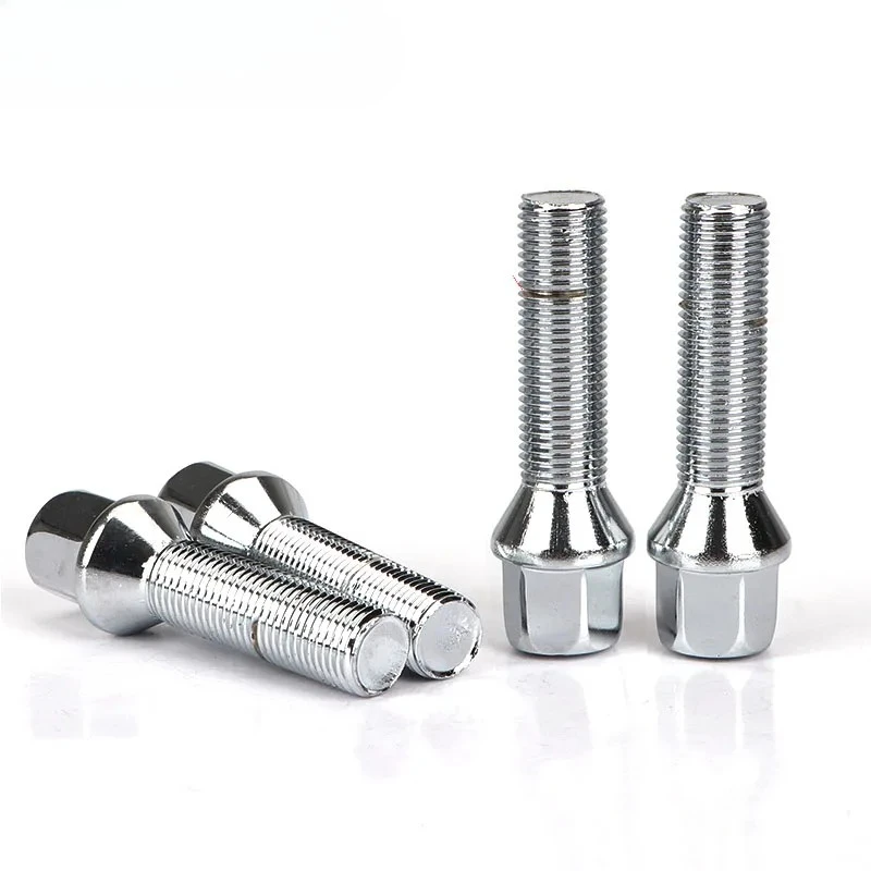 

5Pieces NUTS SUIT FOR BMW X1X3X5X6X73Series 28/35/40/45/50/55/60mm lengthen Steel Wheel Bolts M14 x 1.5 12*1.5 14*1.2512*1.25