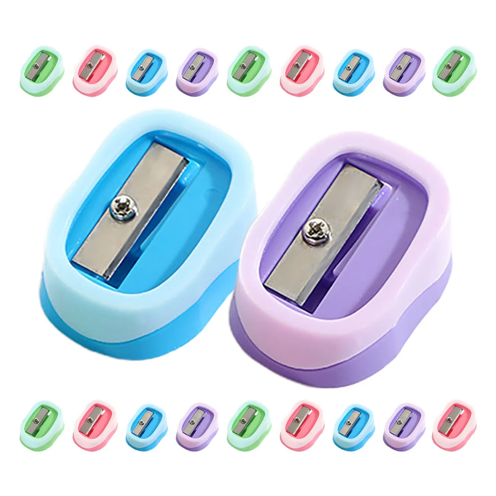 

20 Pcs Portable Mini Pencil Sharpener for Kids H Held Manual Classroom Bulk School Supplies Shoeware Student Tools
