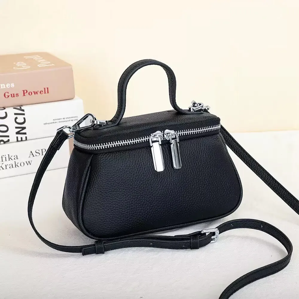

Luxury Brand Women's Natural Cow Leather Bag Female Retro Cowhide Crossbody Bags everyday Ladies Small Shoulder Bag for Women