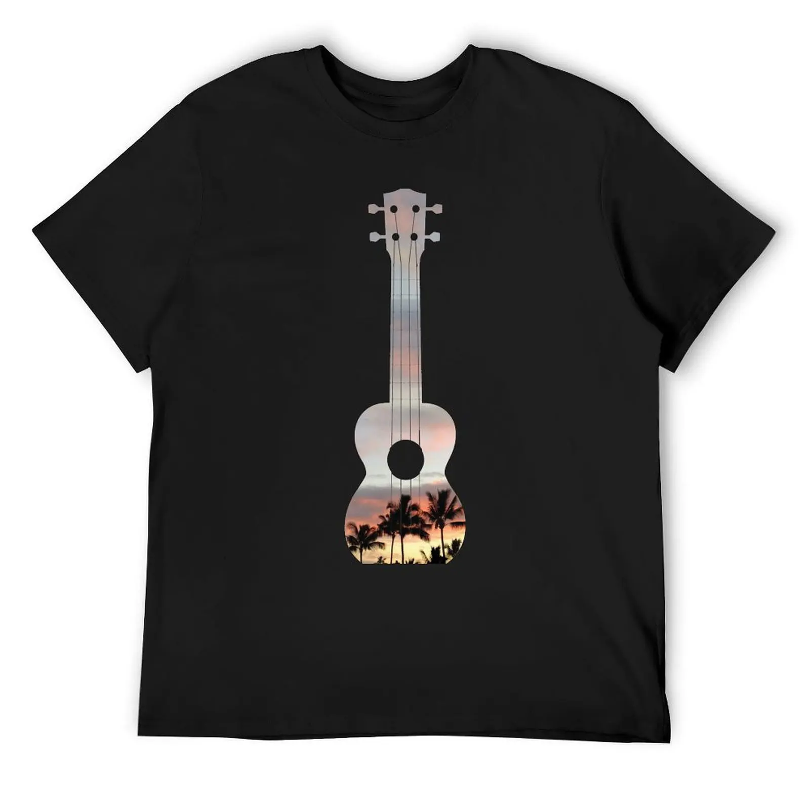 

Hawaiian Sunset on a Ukulele T-Shirt oversizeds blue archive sweat big and tall t shirts for men