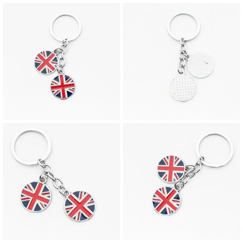 Metal Key Chain Excellent Quality Key Chain UK Flag Keychain Heart Pendant GB British Flag Union Jack Keyring