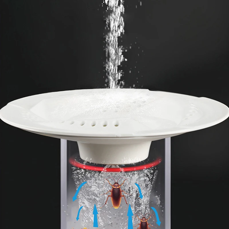 Neuer Haushalts-Vortex-Bodenablauffilter, Badezimmer-Abwasser-Haarfilter, Toiletten-Abfluss-Anti-Haar-Universalfilter – Detail 4