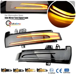 2pcs Dynamic Turn Signal LED Light Side Mirror Indicator For Mercedes Benz W204 CLA A B C E S GLA GLK CLS Class W176 W212