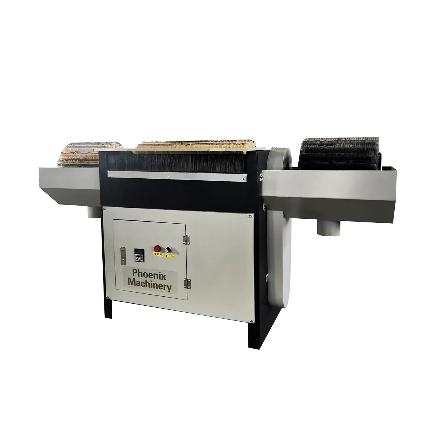 PM120A Small Three Rollers Brush Manual Simple and Easy Sanding Machine for Irregular Wood