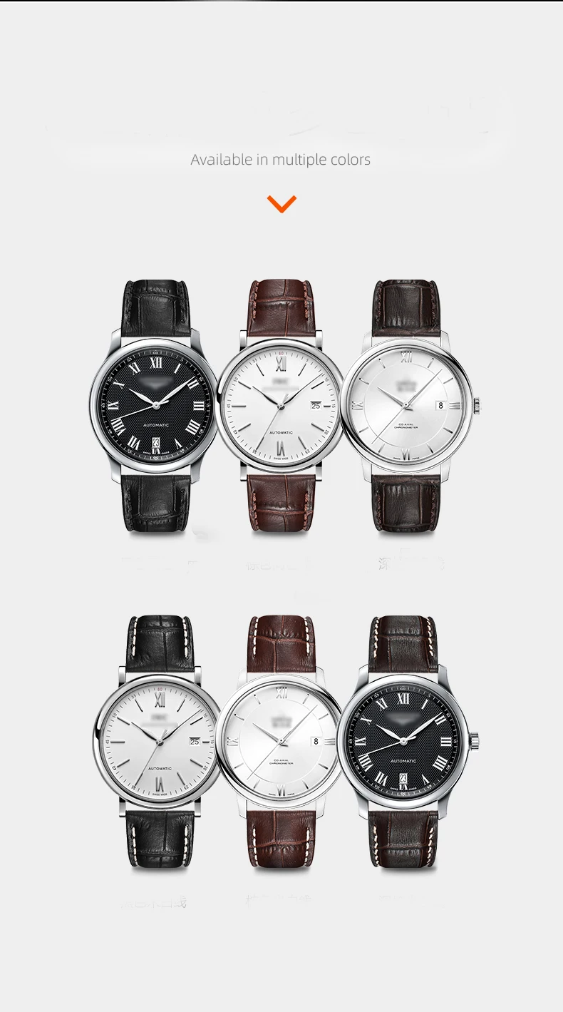 جلد العجل مربط الساعة 12 مللي متر 18 مللي متر 20 مللي متر 22 مللي متر 24 مللي متر الأشرطة مع الصلبة التلقائي فراشة مشبك الأعمال حزام (استيك) ساعة