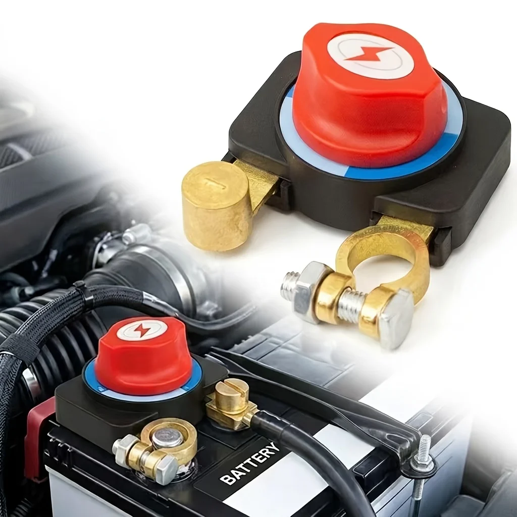 Hochleistungs-Universal-Batterietrennschalter Isolator Killschalter für Auto, Wohnmobil, Boot, LKW – Auslaufgeschützter Batterieschalter