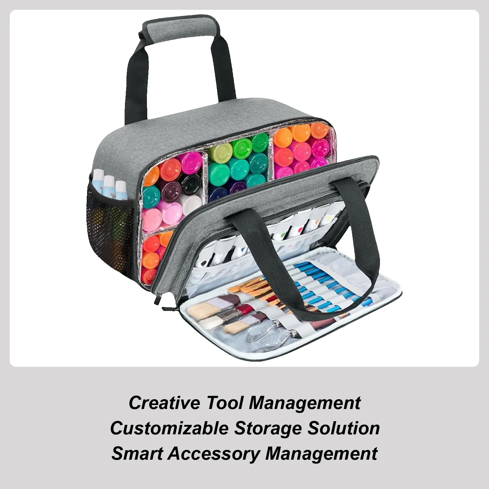 

Art Supply Bag Art Supply Storage Organizer Craft Bag Paint Holder Case Large Capacity for Painting Accessories Craft Supplies