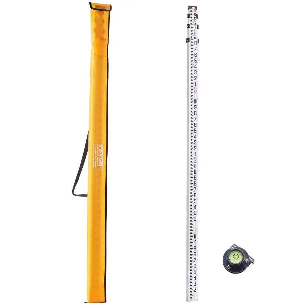 

14FT 4 SECTION TELESCOPIC MEASURING ROD 1/8IN 8IN SECTION WITH BAG