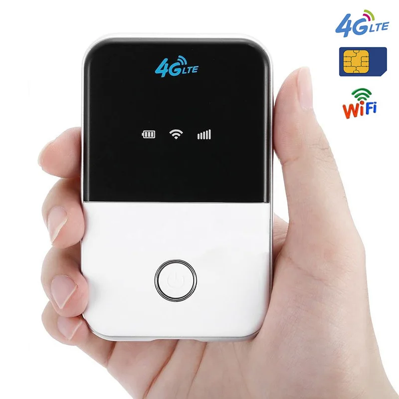 

2100mAh Battery Car USB Sim Card Router 4g Wifi Hotspot WPS Computer Networking Modem 4G Lte Mobile Mifi Pocket Wireless Routers