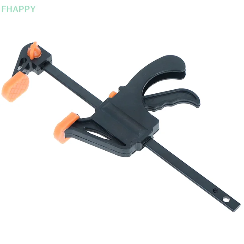 Clip fijo de 4 pulgadas, barra de carpintería, abrazadera F, agarre de liberación de trinquete, herramienta de carpintero manual DIY, abrazadera para proyectos de pegado