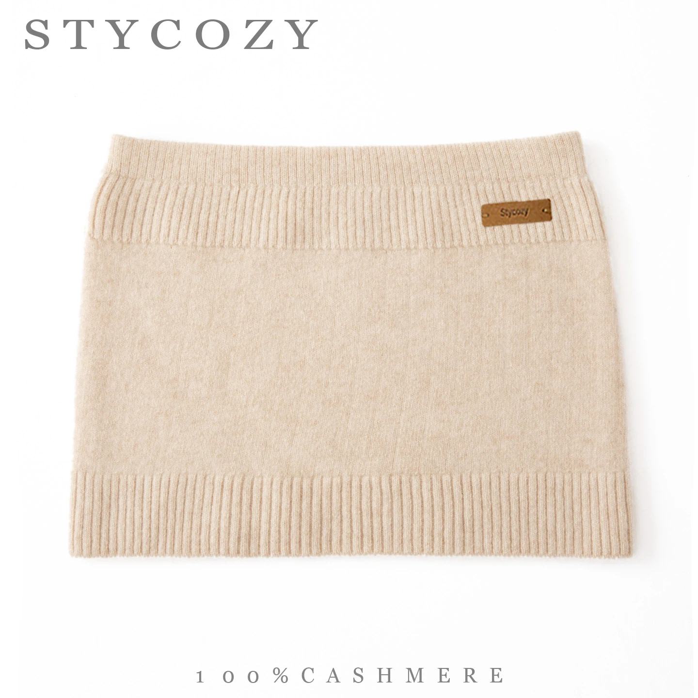 Unisex 100%Cashmere Knitted Ribbed Waist Warmer Soft Thermal Belly Band Casual Stretchy Waist Cover for Home Office Cold Proof