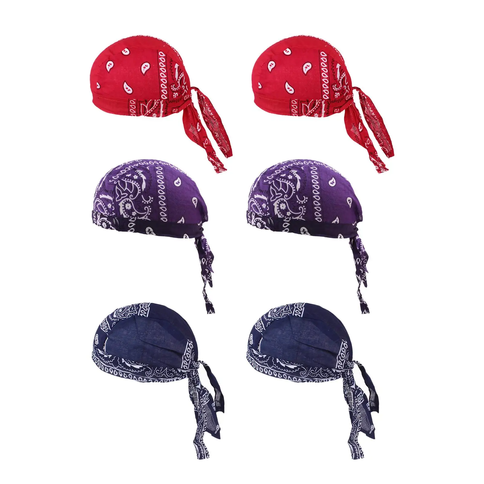 Breathable Cotton Durag Turban Hat for Men Women Wave Skull Cap Head Scarf Chemo Cancer Patient Headwrap Beanie