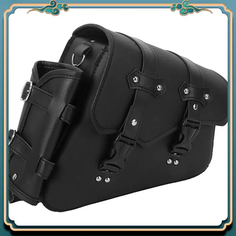 

A54P-Седельная сумка для мотоцикла, сумка-качалка, боковая сумка для инструментов, сумка-качалка, аксессуары для велосипеда, черный, универсальный