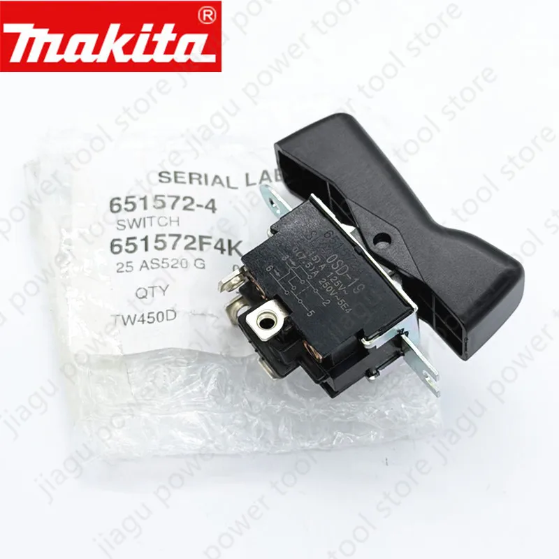Switch 651572-4 6515724 for Makita DTW450 DTW450RFE DTW450Z DTW450Z TW0350_1 TW1000_2 TW1000_1 TW1000 TW1000 TW0350