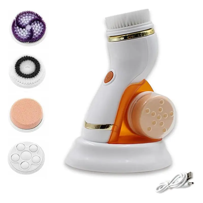 Hot Deal-Rechargeable Face Scrubber, Electric Face Scrubber For Women & Men, Deep Cleansing, Gentle Exfoliation And Massaging