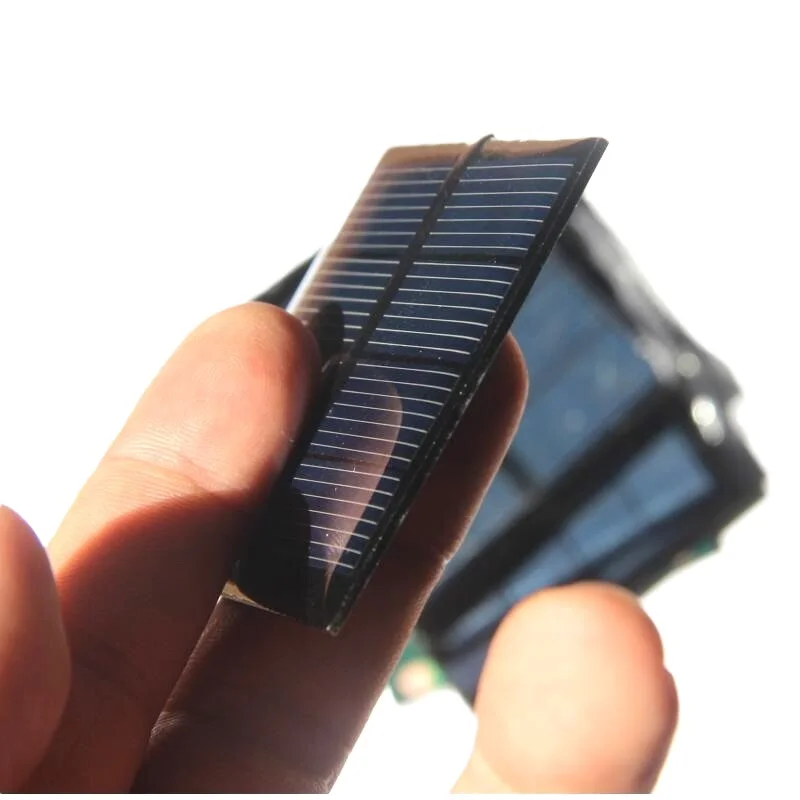 Factory Price Customized Mini Solar Panels 0.4W 2V Small Solar Cell Square Solar Plate 52*52MM for DIY Solar Power Project 10PCS