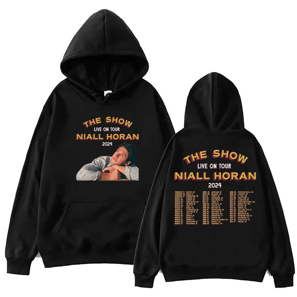 

Niall Horan The Show Live On 2024 Tour Hoodie Harajuku Hip Hop Pullover Tops Sweatshirt Fans Gift