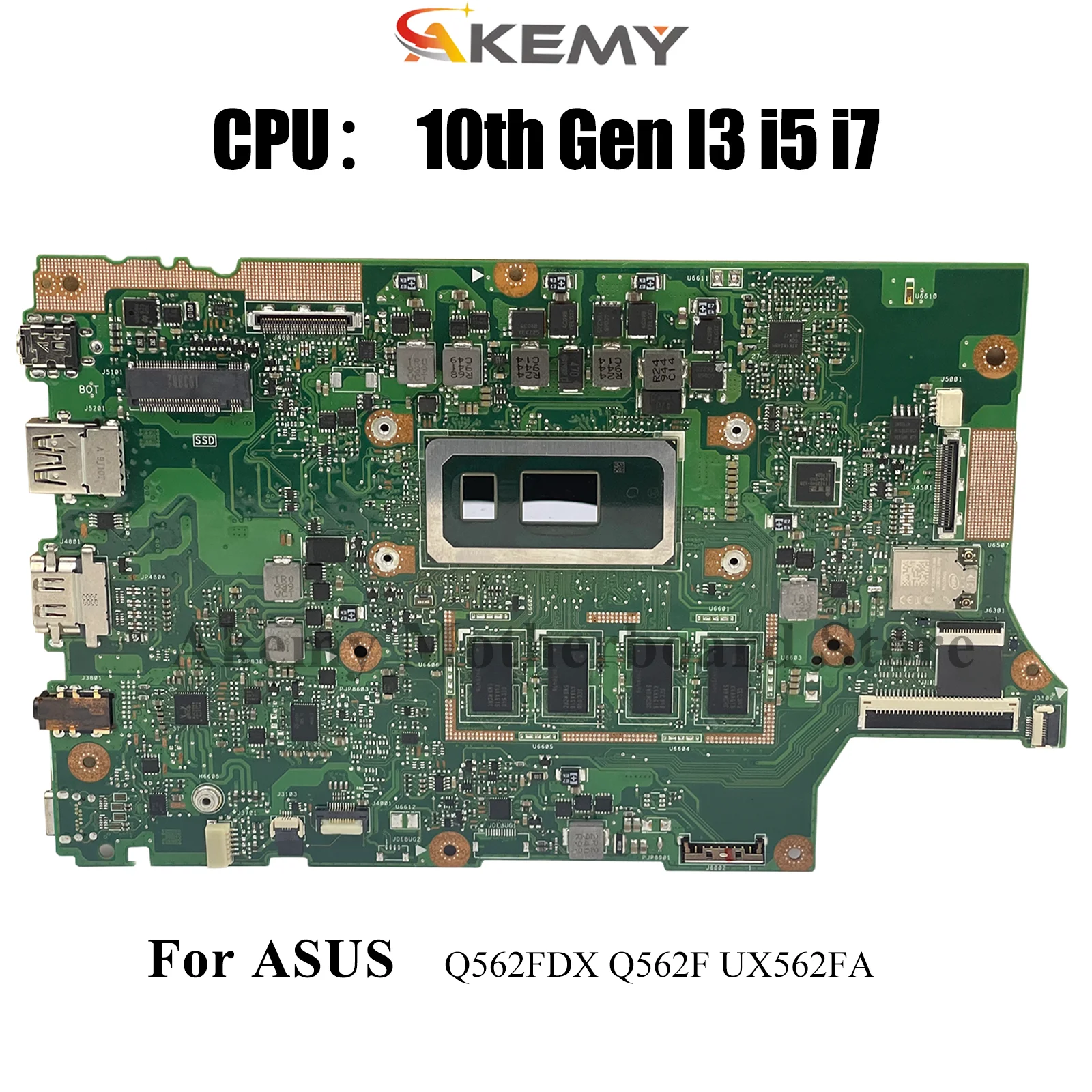 

UX562FA Laptop Motherboard For ASUS ZenBook UX56IQ UX562 Q562F Q562FDX Notebook Mainboard With 10th Gen I3 i5 i7 102% tests OK
