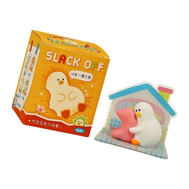 Duck Figurine Statues Decors Animal Sculptures Home Office Desktop Deocrations