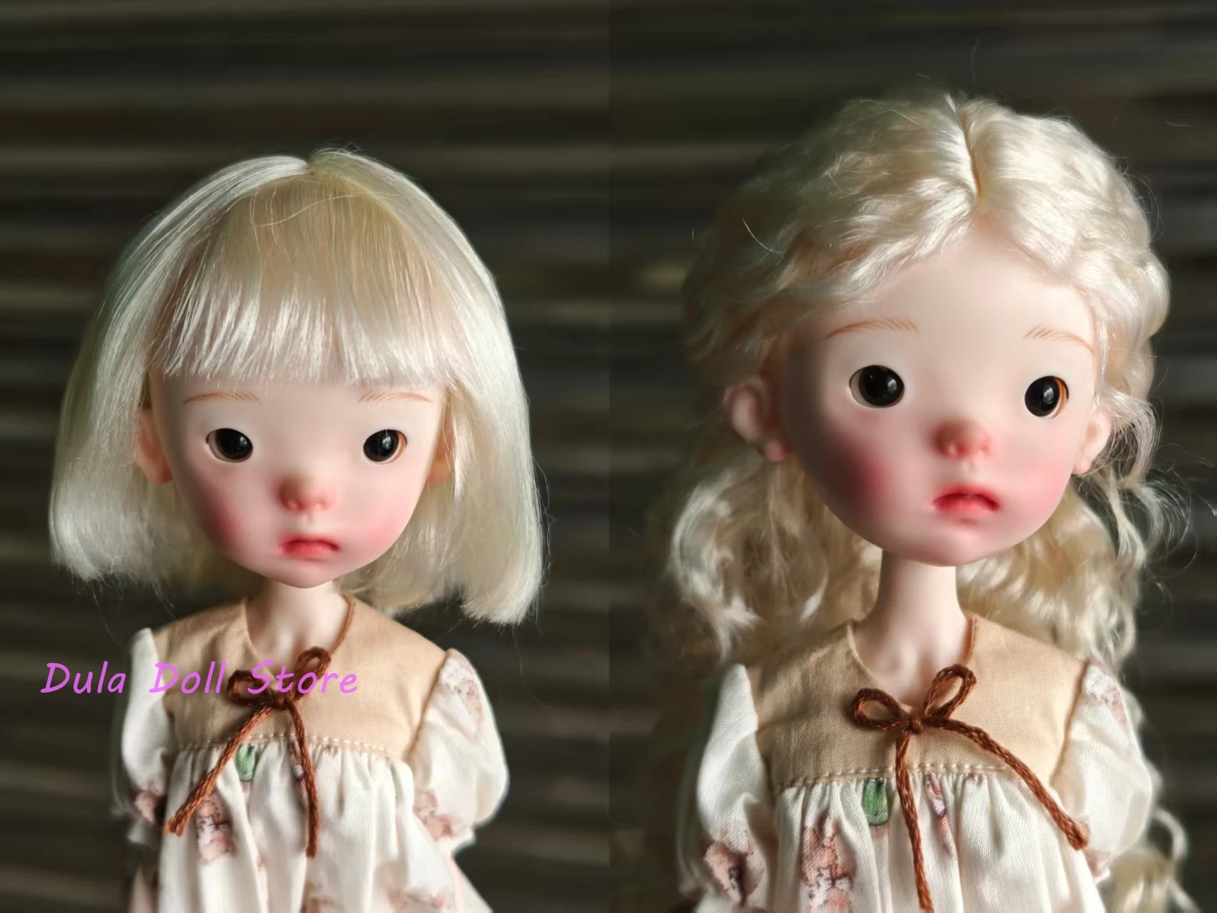 

in stock 2026 Dula Doll Wigs for Landoudou Landazz platinum blonde Mohair hair 16cm head circumstance