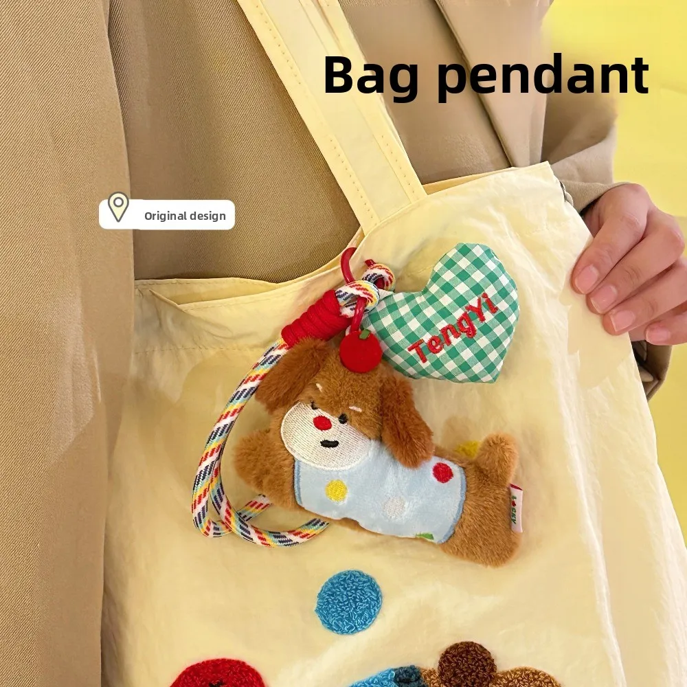 Creative Cartoon Dog Pendant Mini Dog Character Backpack Hanging Decoration Cute Creative Cute Bag Decoration
