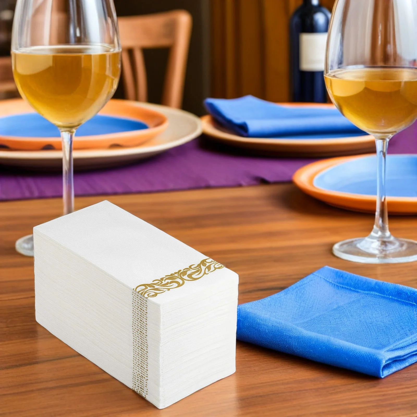 

25Pcs Gold Dust-Free Disposable Napkins Party Table Napkins Wedding Banquet Dinner Napkin Tissue Napkin Tissue