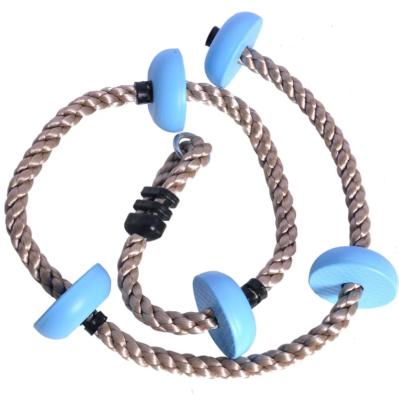 Kids Climbing Ropes Children Swing Disc Climbing Plastic Rope Kids Playground Equipment Outdoor Indoor Swing Fun Fitness Toys