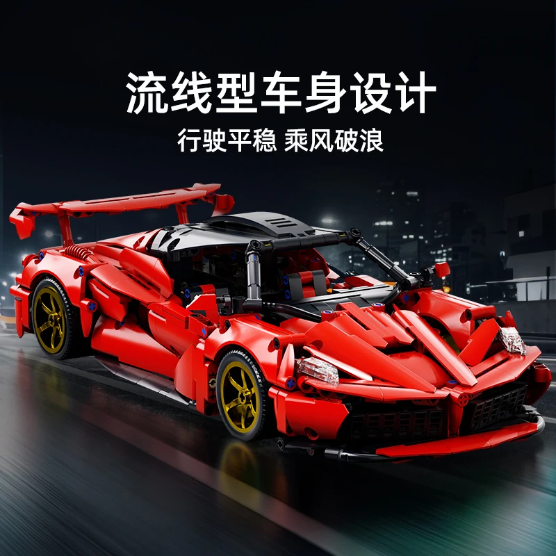 1000 stks MOC Creatieve Technische Racewagen Bouwstenen Set Desktop Display Bricks Vakantiecadeau Volwassenen Kinderen