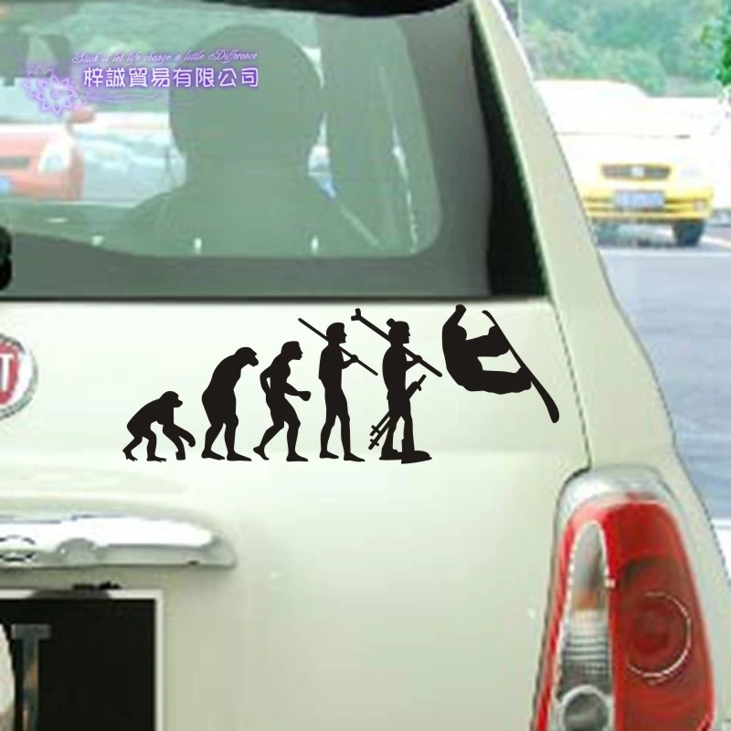 Evolution Snowboarding Wall Sticker Car Decal Ice Sports Posters Vinyl Pegatina Decor Mural