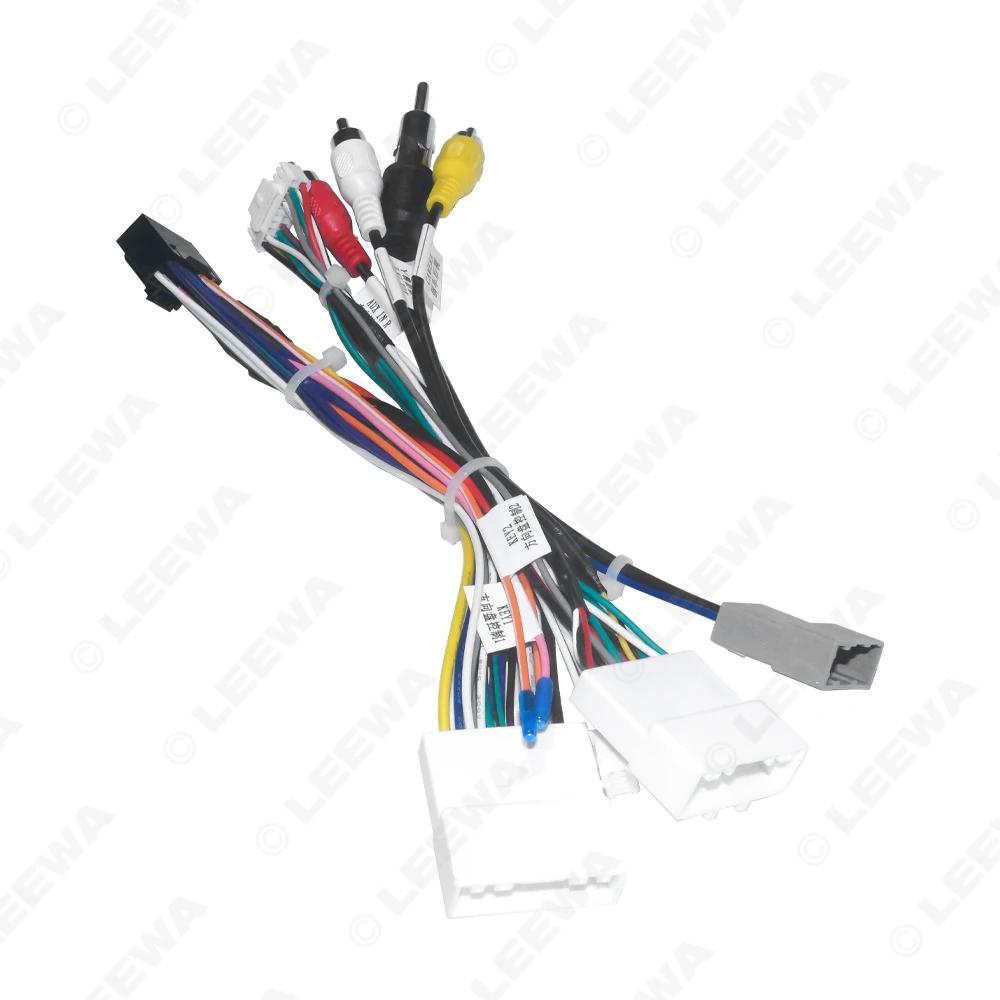 LEEWA Car 16pin Power Cord Wiring Harness Adapter With Canbus For Nissan NP300/Navara/Frontier(14-16) Installation Head Unit
