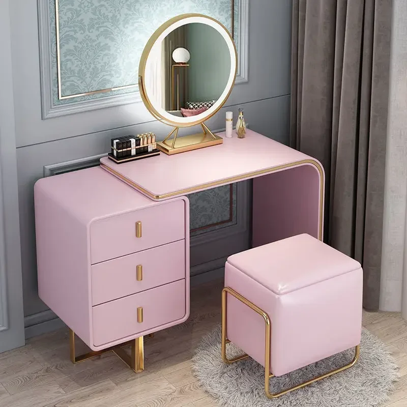 

Dressers Vanity Dressing Table Small Bedroom Modern Luxury Nordic Ins Dressing Chair Penteadeira Quarto Mirror Accessories