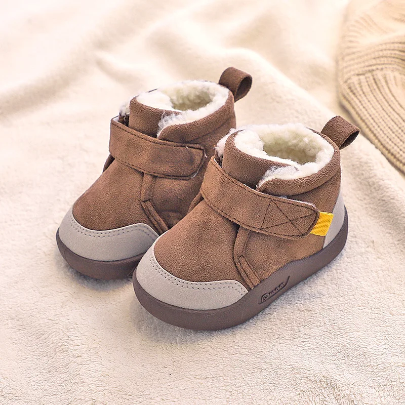 Infant Toddler Boots Winter Baby Girls Boys Snow Boots Outdoor Plush Kids Shoes Soft Bottom Non-Slip Children Boots Baby Shoes