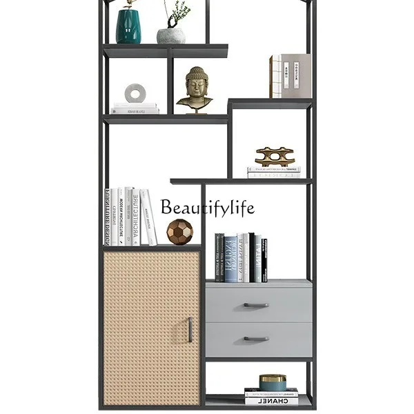 

Iron Bogu frame tea cabinet set tea room rack tea table display cabinet