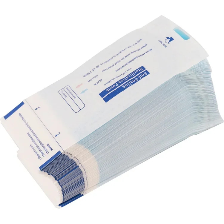 JJ 200Pcs Self-sealing Sterilization Bag, Disposable Paper-plastic Bag, Self-adhesive Sterilization Bag, Various Sizes