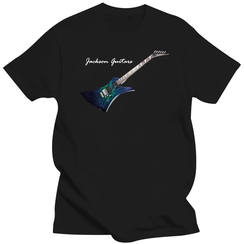 Casual Round neck tops Jackson Guitars Pojj Black Men T Shirt Size S 6Xl 020581 MAN T-SHIRT  cotton t shirts