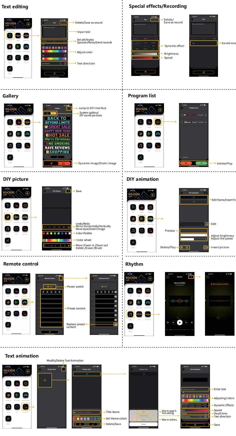 Flexible Screen LED Matrix Panel RGB Car Truck DIY Programmable DIY App Control Scrolling Light Advertise Portable Waterproof