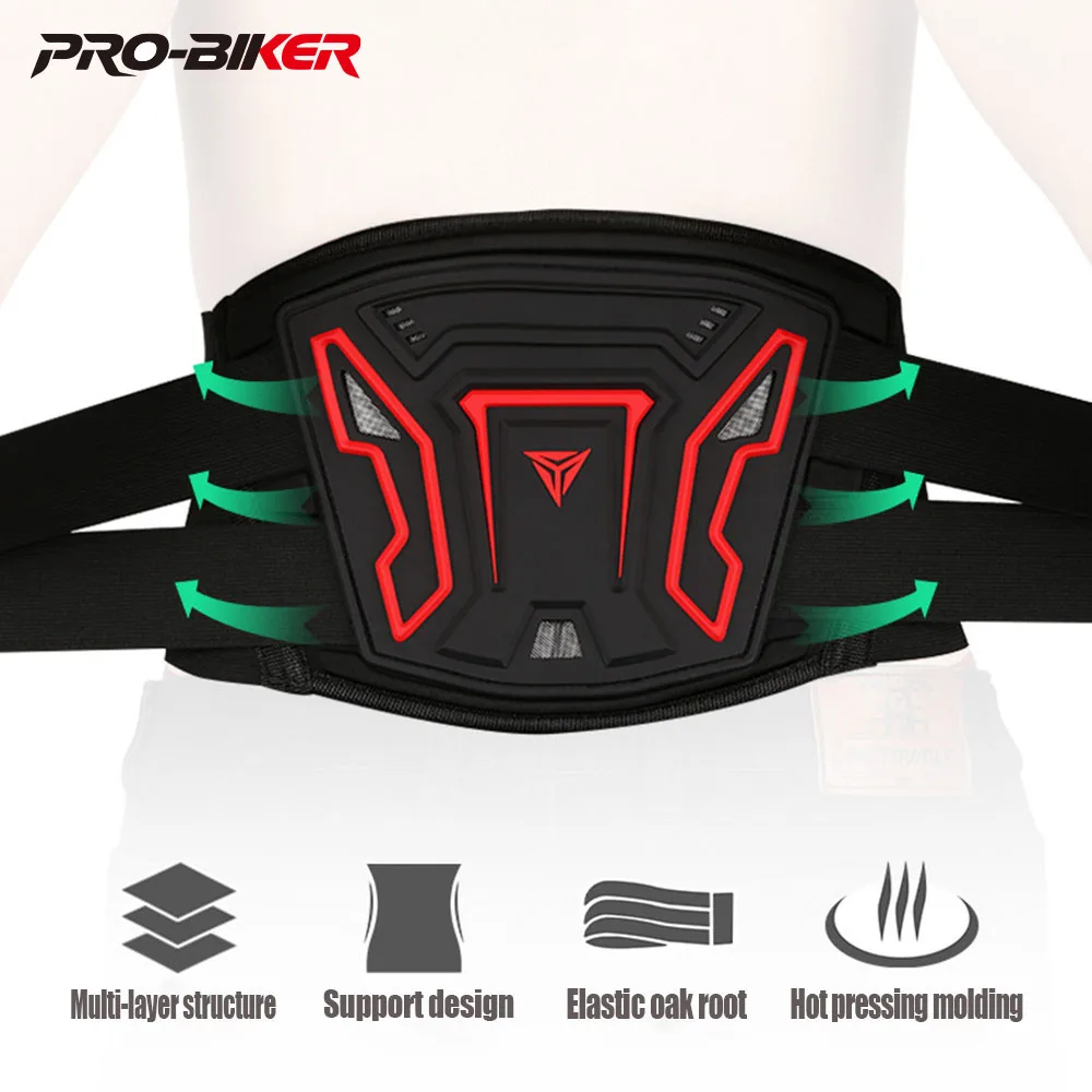 Motorcycle Waist Protector Brace Anti-Fall Comfortable Breathable Off-Road Waist Kidney Support Belt Motorcycle Protective Gear
