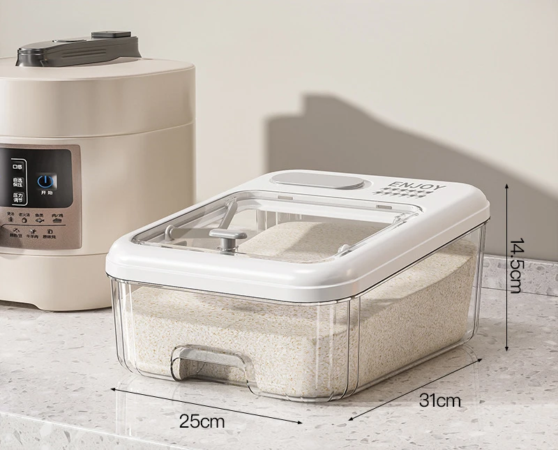 

Бытовая кухонная герметичная коробка для хранения риса с защитой от насекомых и влаги, утолщенная герметичная коробка для пищевой смешанной муки