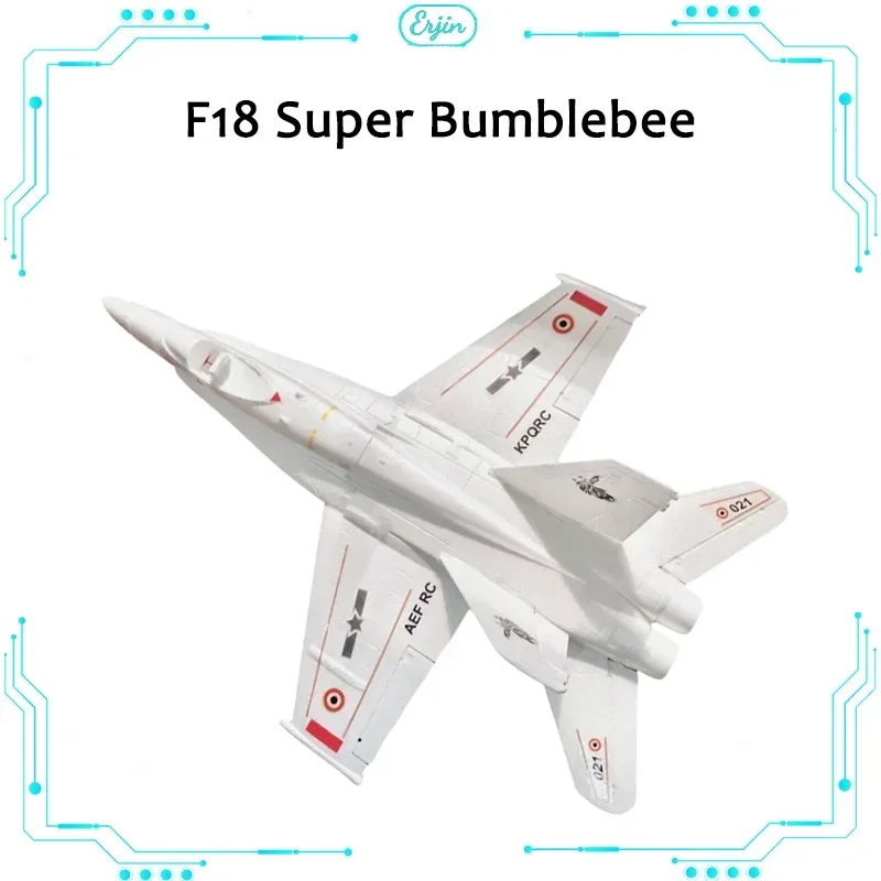 Modelo de avión de ala fija F18 Super 70mm Culvert Epo Jet para adultos, avión de combate con control remoto ensamblado, regalos