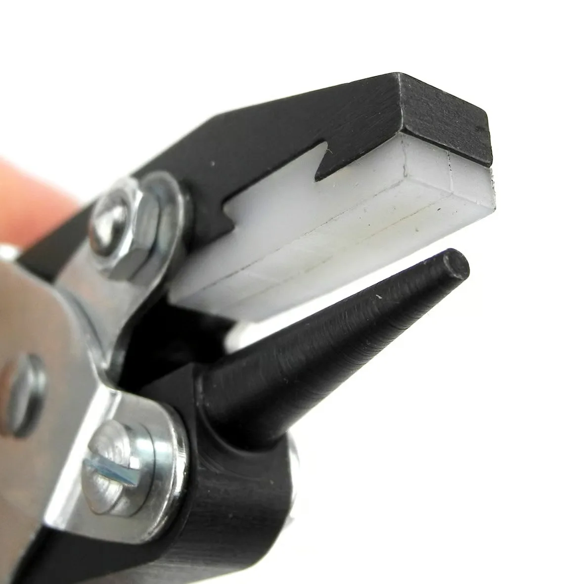 MAUN 4876‑140 Half Round & Flat Smooth Jaws Parallel Plier Non‑Marring For Jewelry Ring Bending & Metal Forming
