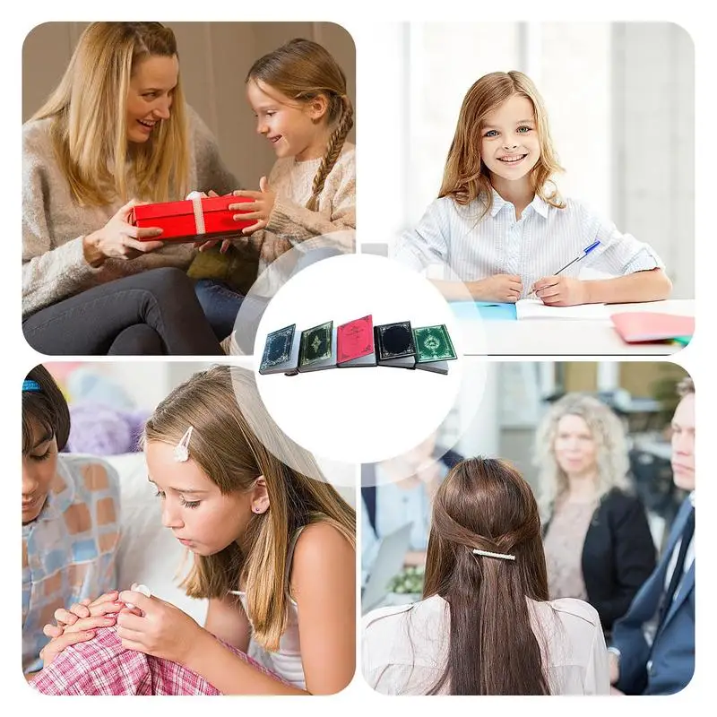 女の子のためのポータブルヘアクロークリップ,ヘアアクセサリー,本のスタイリング,ヘアクリップ