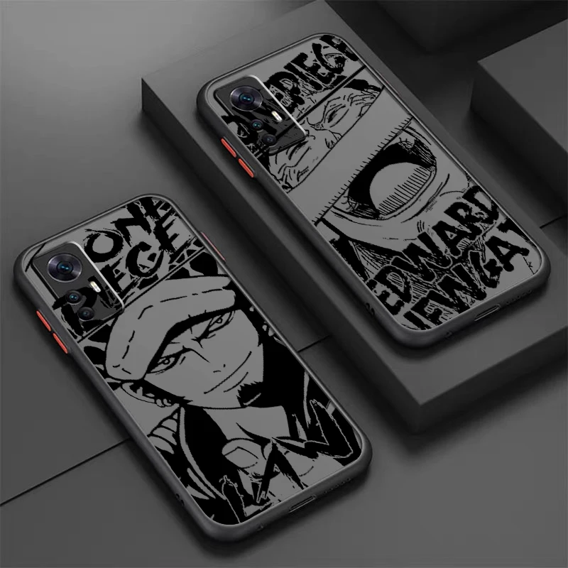 One Piece Anime Luffy Cool Frosted Translucent For Xiaomi Mi 13 12 12T 11T 11 11i 10T 10 9T Pro Lite Ultra 5G Soft Phone Case