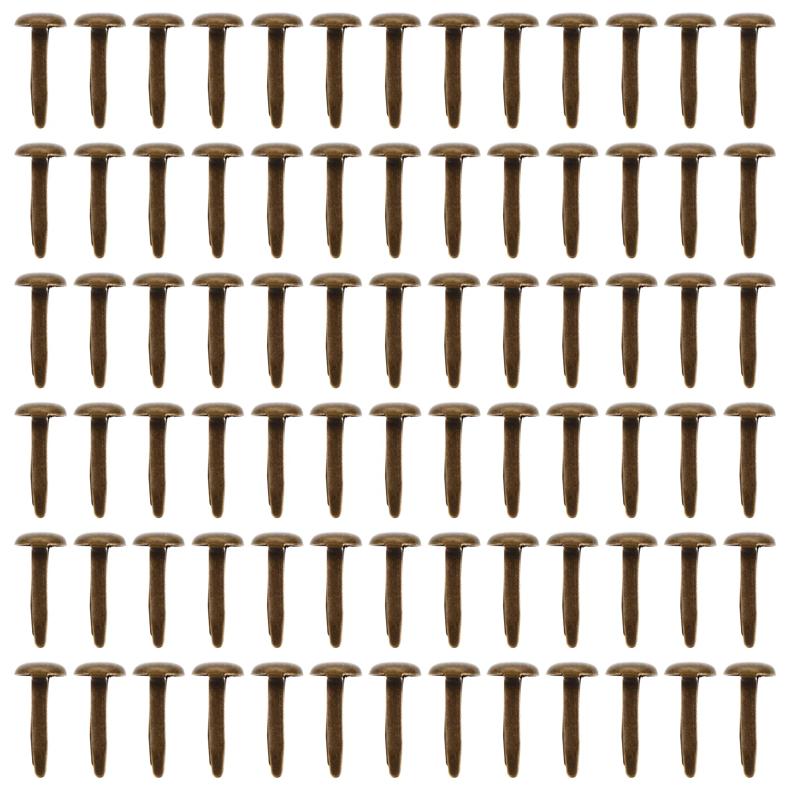 200 Pcs Two-legged Nails Retro Decor Metal Vintage Brads Craft DIY Handmade Child